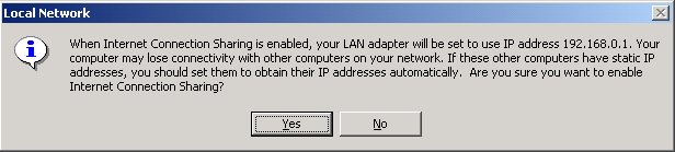 Win2K Address Warning