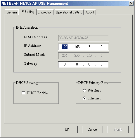 USB Manager - IP Setting